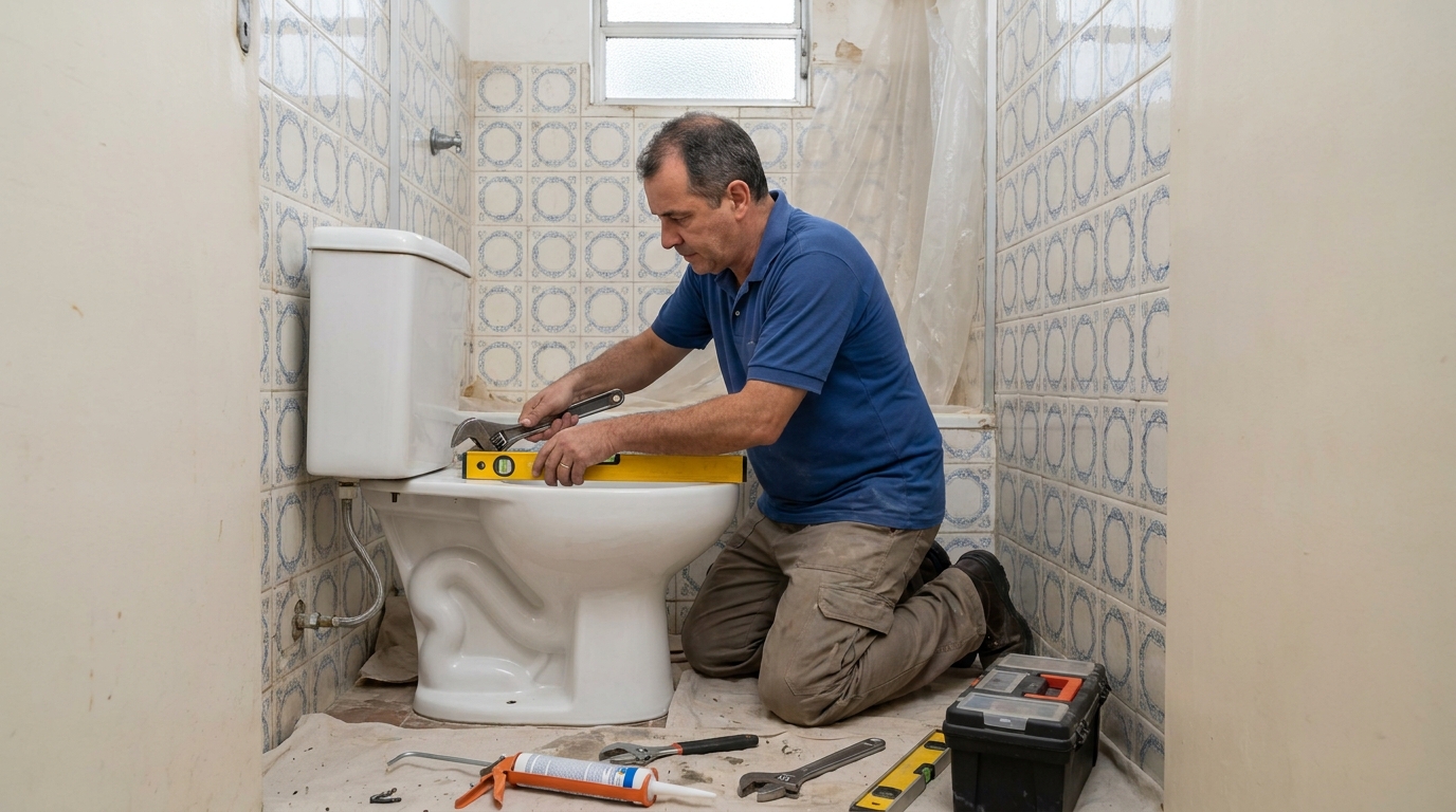Fixação de vaso sanitário em Anápolis-GO
