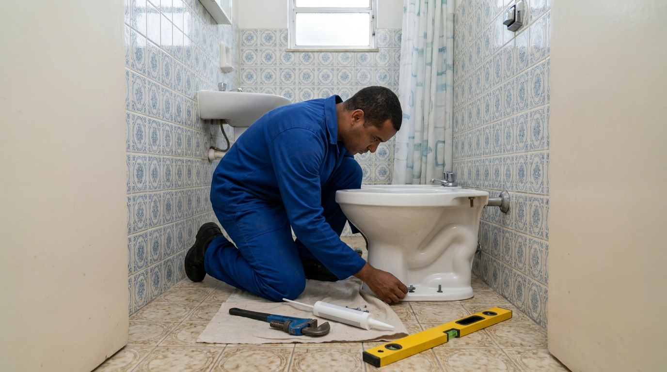 Substituição de louça sanitária em Anápolis-GO